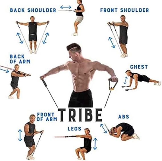 11 Piece Power Resistance Band Set Linovyn