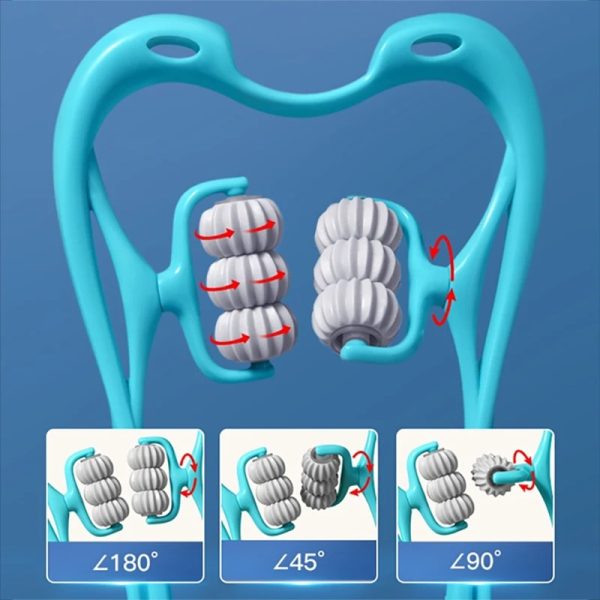 6 Wheel Pressure Point Neck Massager Linovyn