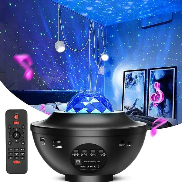 Galaxy Star Light Projector. (double Speaker) Linovyn