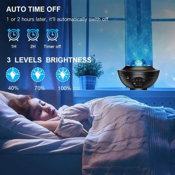 Galaxy Star Light Projector. (double Speaker) Linovyn