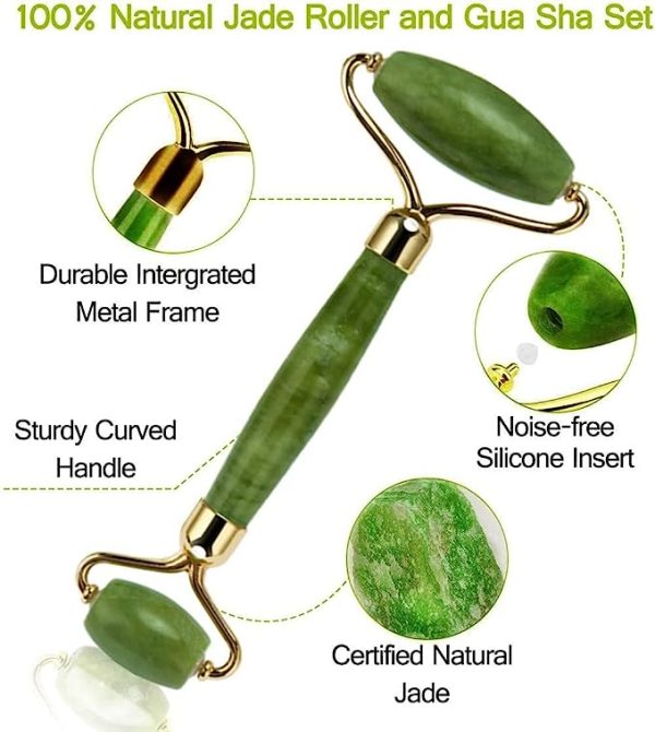 Jade Roller And Gua sha Linovyn