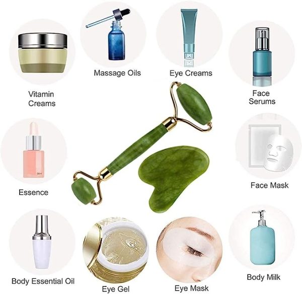 Jade Roller And Gua sha Linovyn