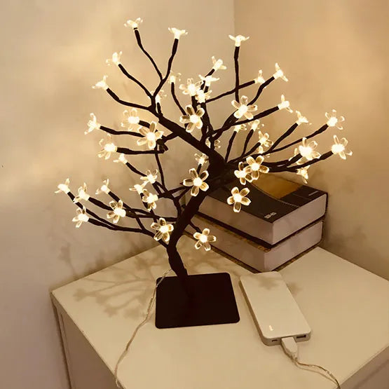 LED lights tree table lamp Linovyn