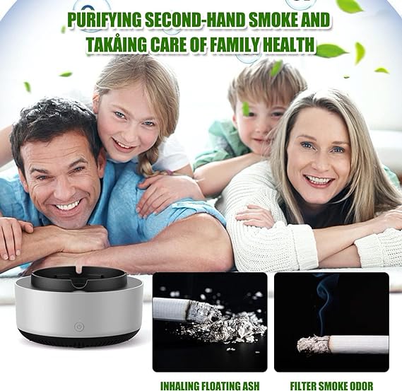 2-in-1 Air Purifier Quiet Ashtray Linovyn